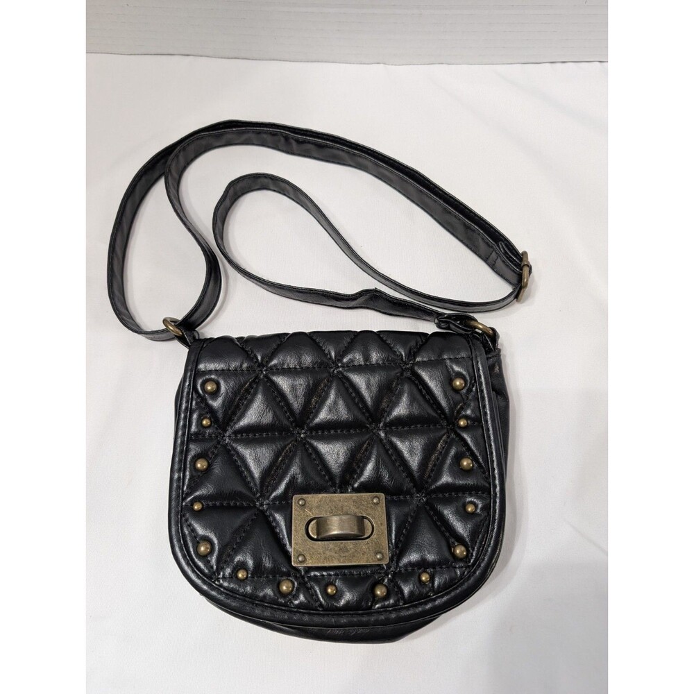 Bongo black crossbody mini purse shoulder bag 7"X6"X3" CUTE